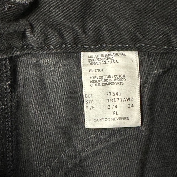 Authentic Rockies Womens Black High-Rise Tapered Leg Jeans - Picture 10 of 10